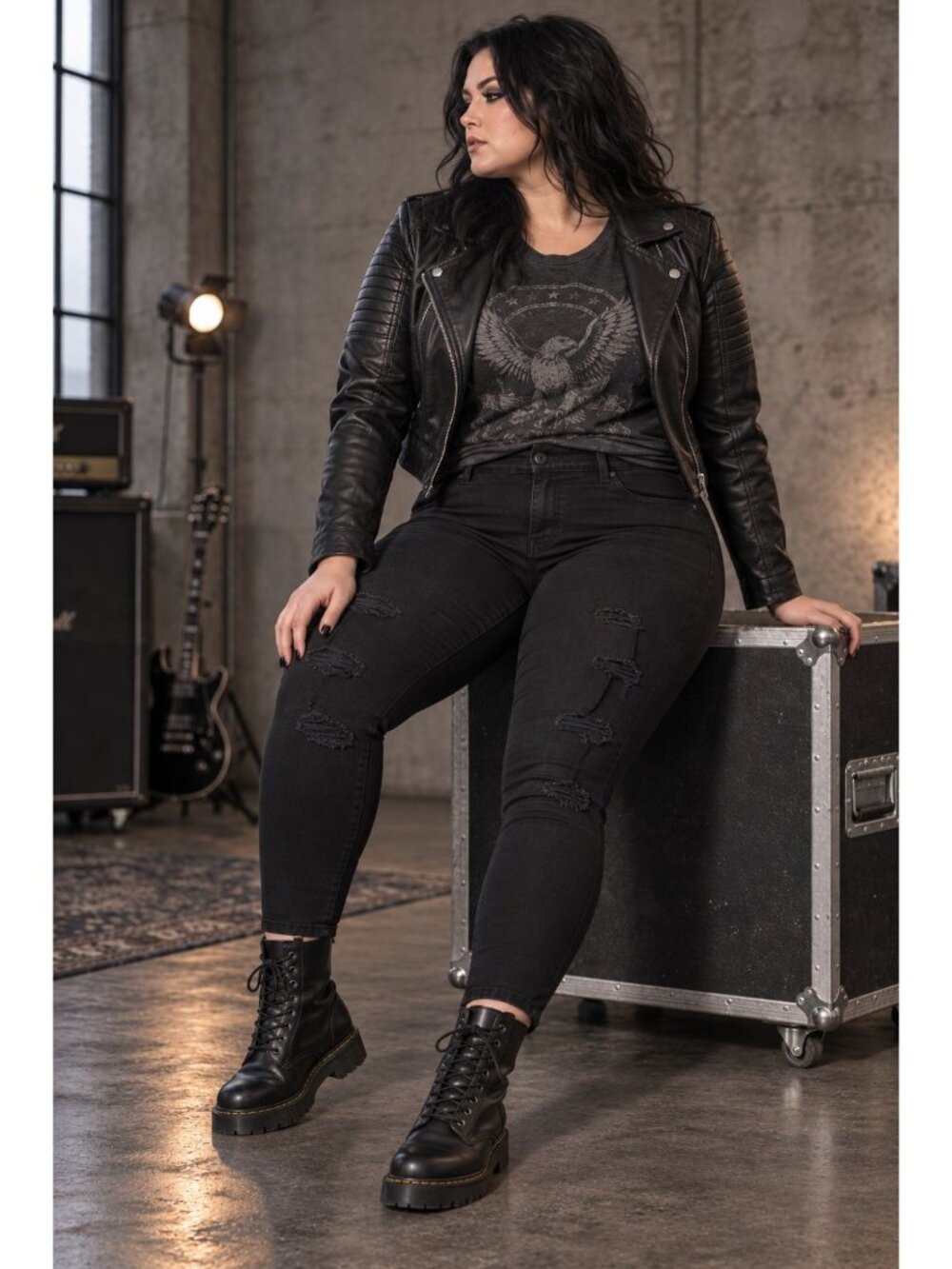 TORRID Bombshell Skinny Jeans 20XS Black Distressed Premium Stretch NWT